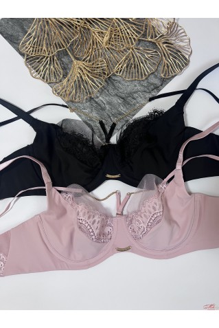 Мереживний бюстгальтер з м'якою чашкою на кісточках Lanny Mode 11499